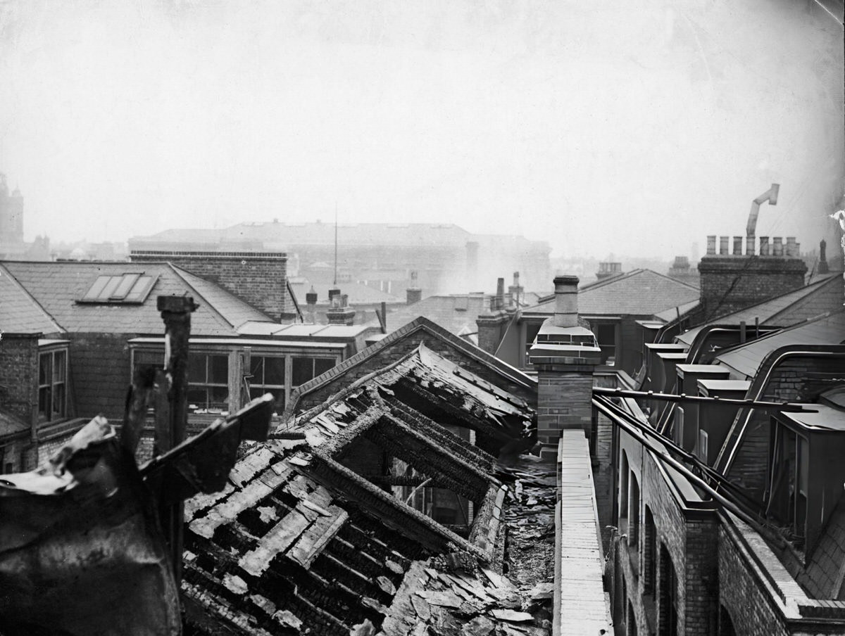 Rooftop View Of The Asch Building At Washington And Greene Streets After The Triangle Shirtwaist Company Fire, New York, 1911.