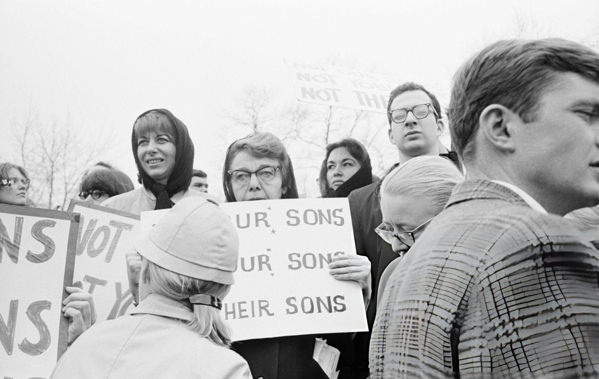 Mobilization For Peace March Calling For An End To The Vietnam War, New York, 1967.