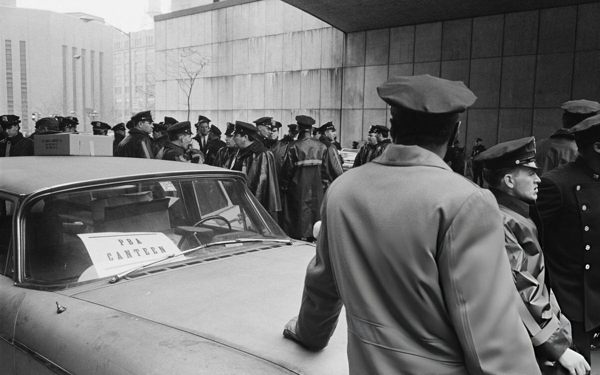 Patrolmen'S Benevolent Association Canteen For Police Officers During A Peace Rally, New York, 1967.
