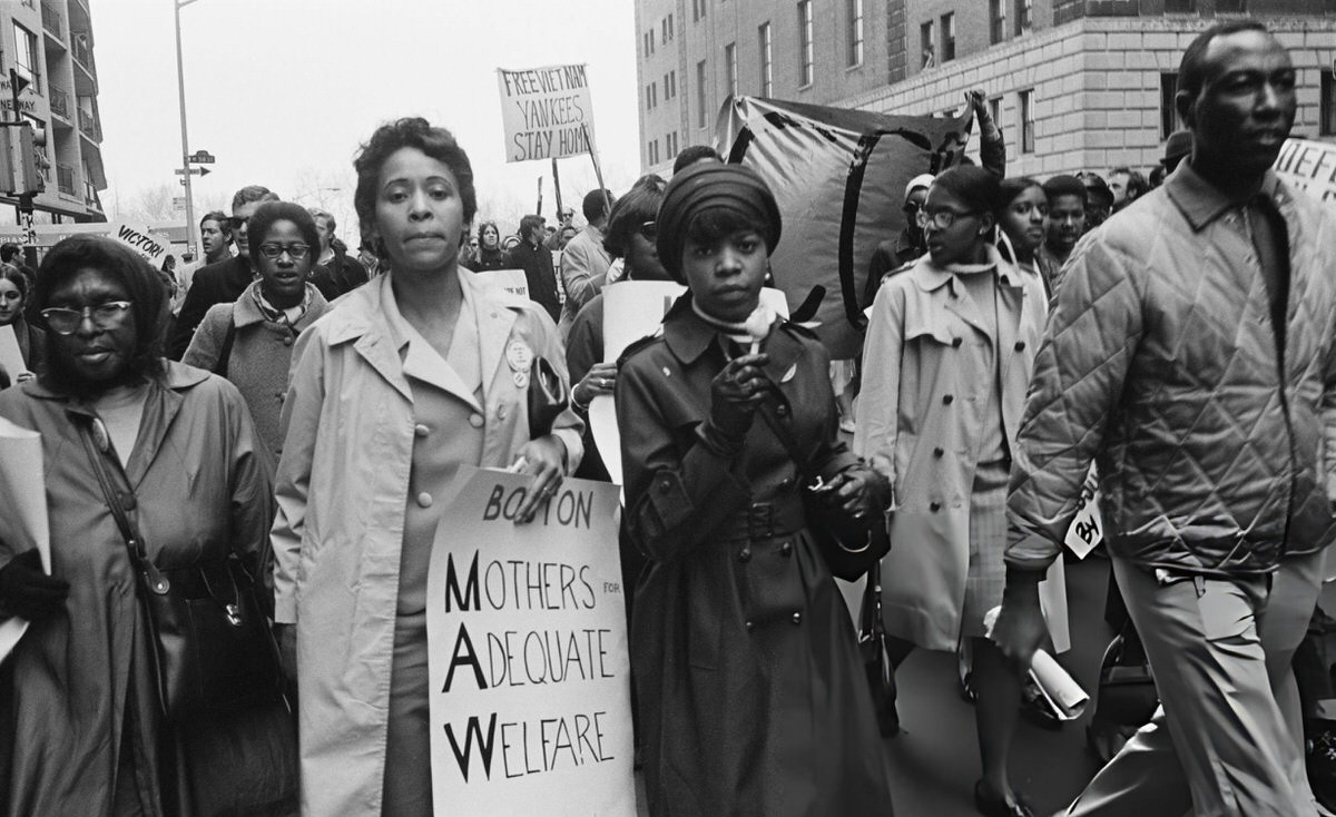 Members Of The Boston Mothers For Adequate Welfare At A Peace Rally, New York, 1967.