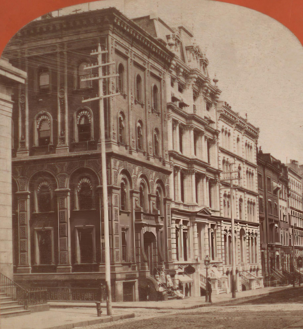 Wall Street Below William Street, 1865.