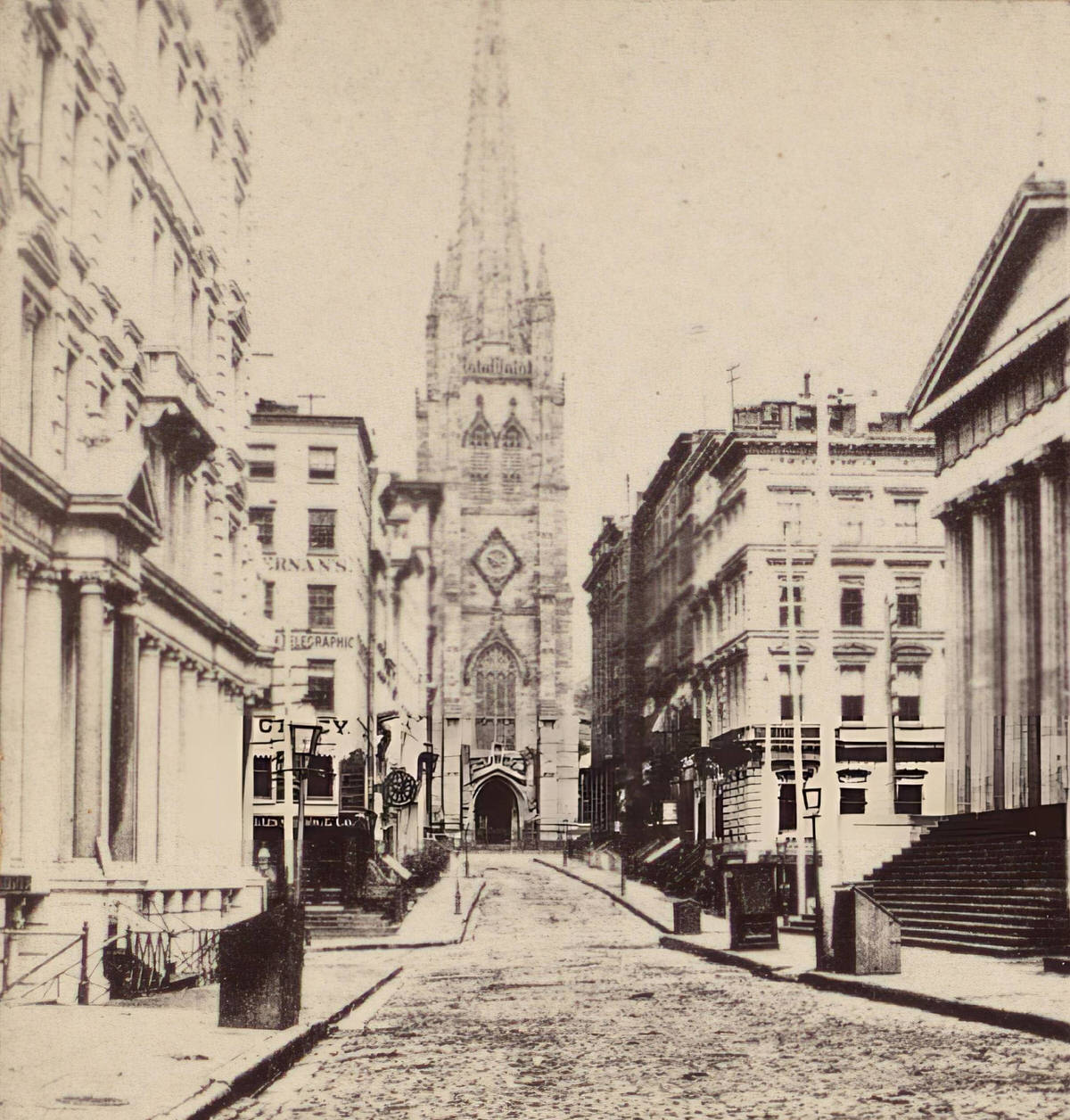 Wall Street, Manhattan, 1865.