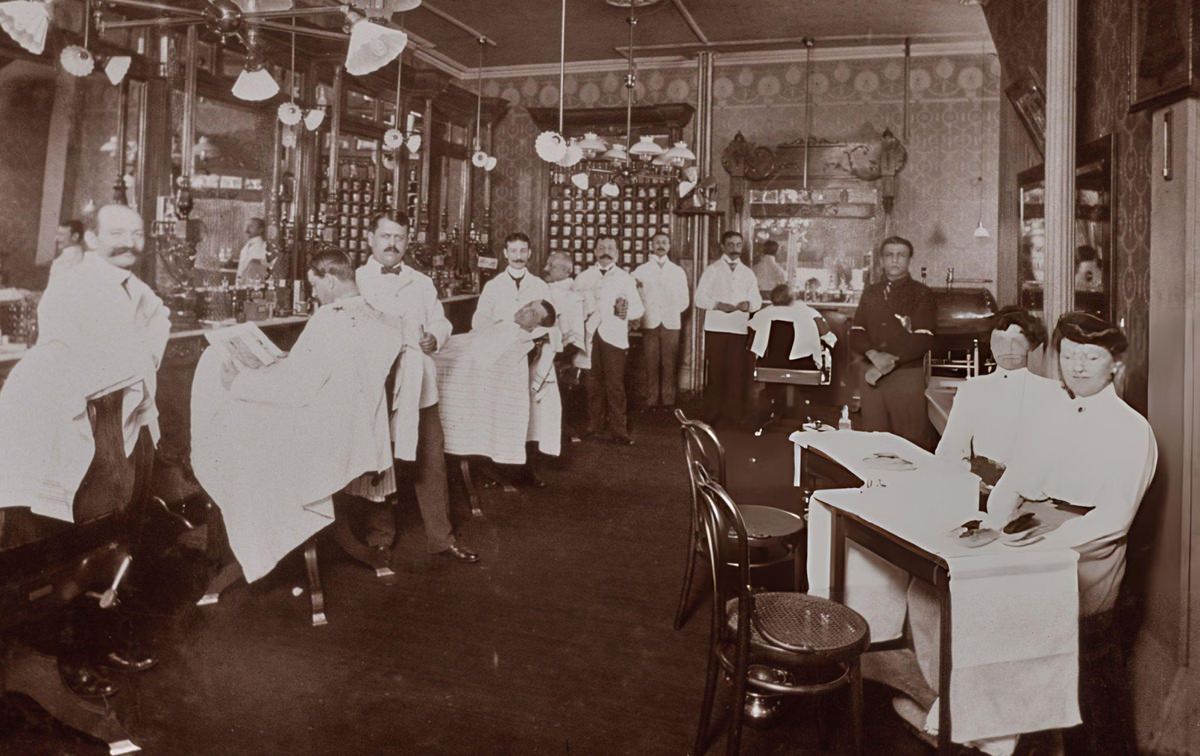 Barber Shops Of Old New York City