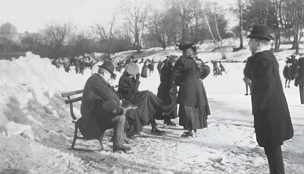 Ice Skating In Central Park 1890S-1960S