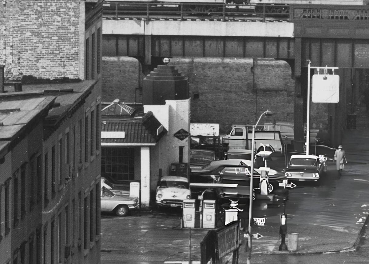 Gas Station, New York, 1960.