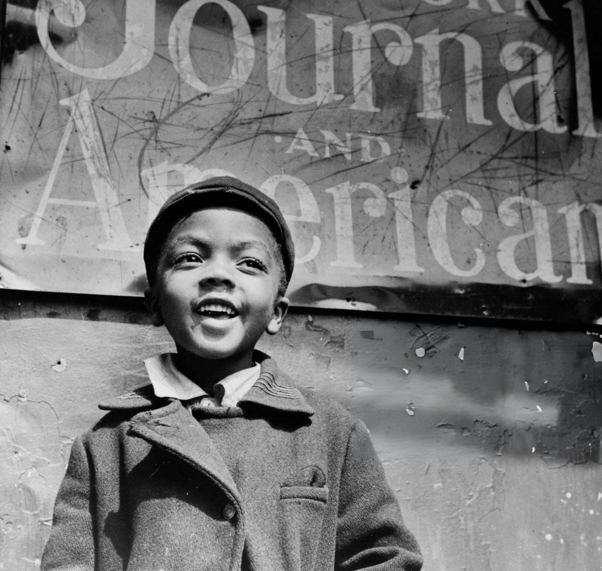 Newsboy In Harlem, New York, 1943.