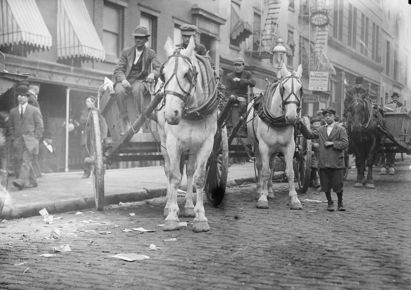 New York City Garbage Strike With Workers Receiving Five Dollars Per Day, 1913