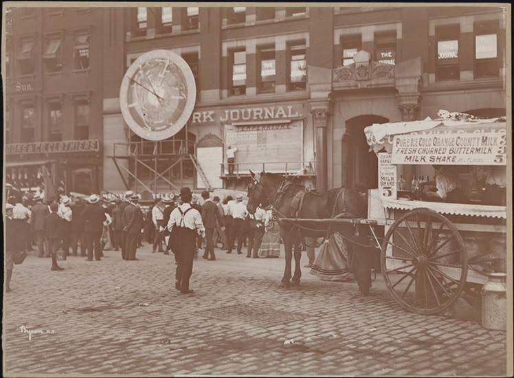 Park Row Near Broadway With The Sun And Journal Buildings Visible, 1896