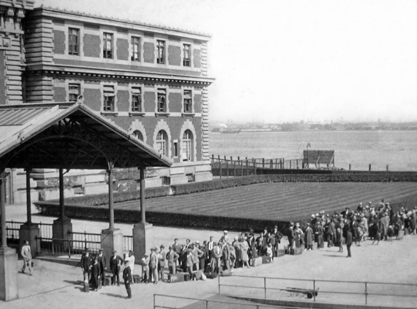 Immigrants Arriving At Ellis Island, 1910