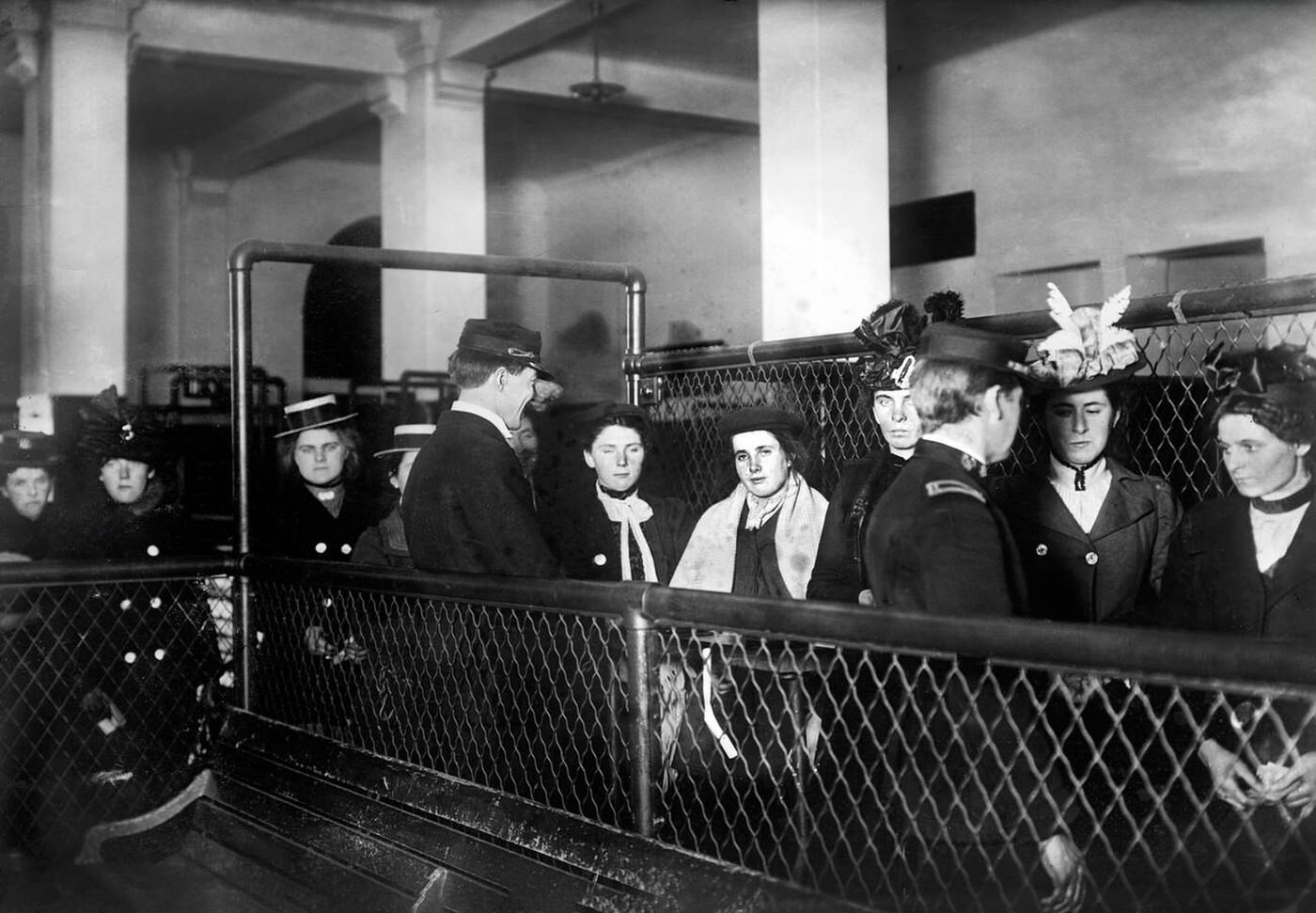 Arriving Immigrants At Ellis Island, 1915