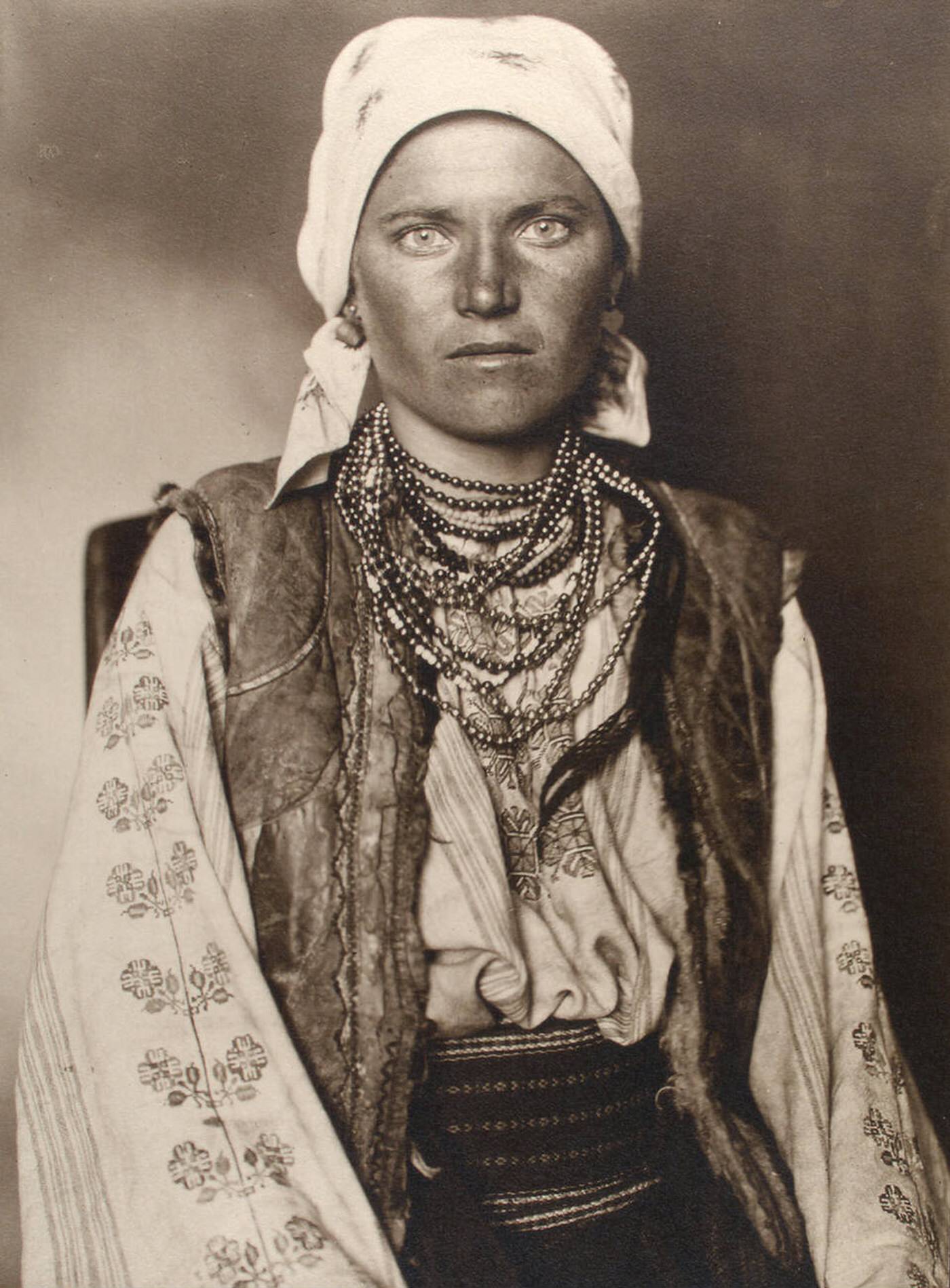 Portrait Of A Ruthenian Woman At Ellis Island, 1902
