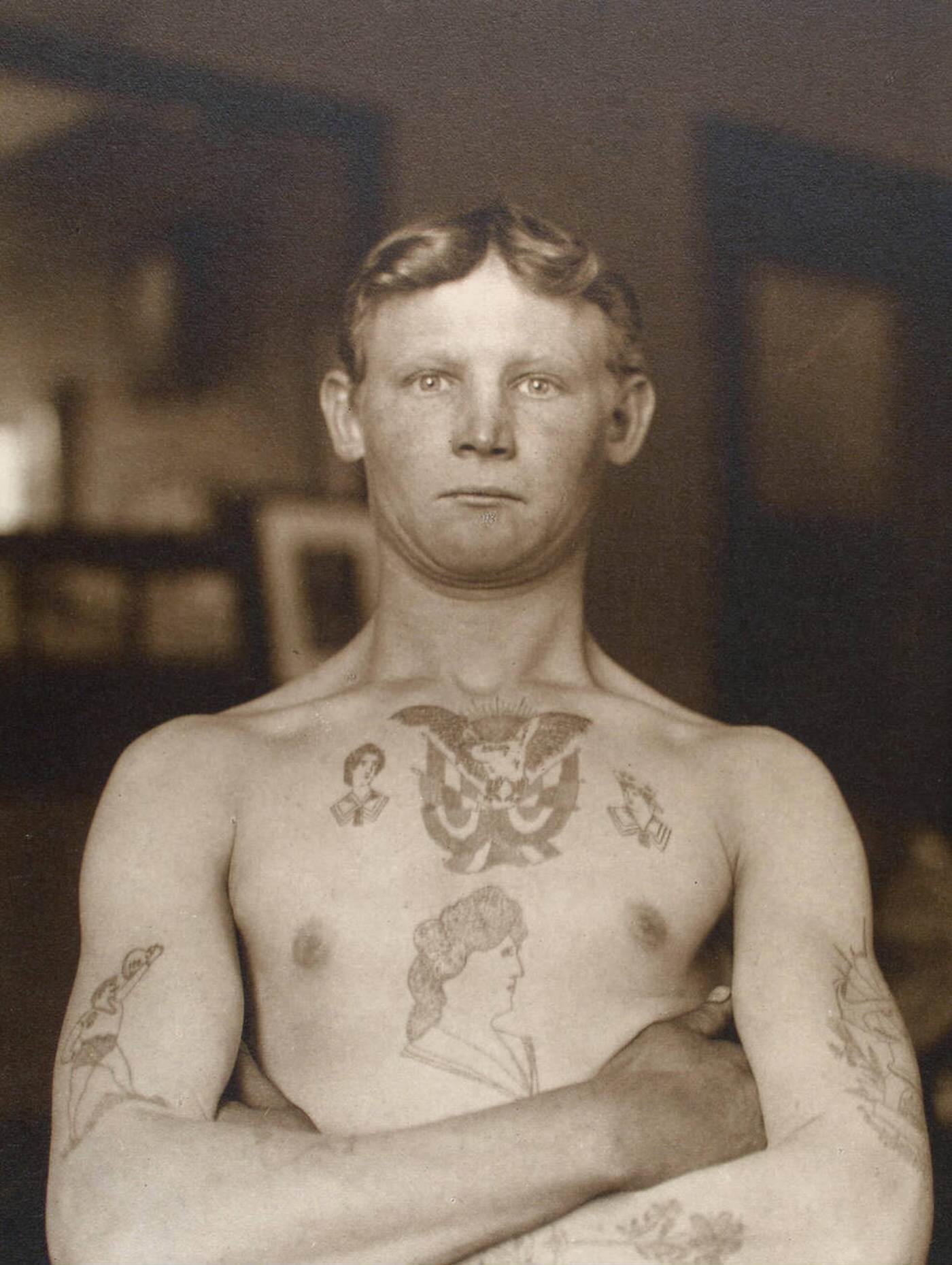 Portrait Of A German Stowaway At Ellis Island, 1902