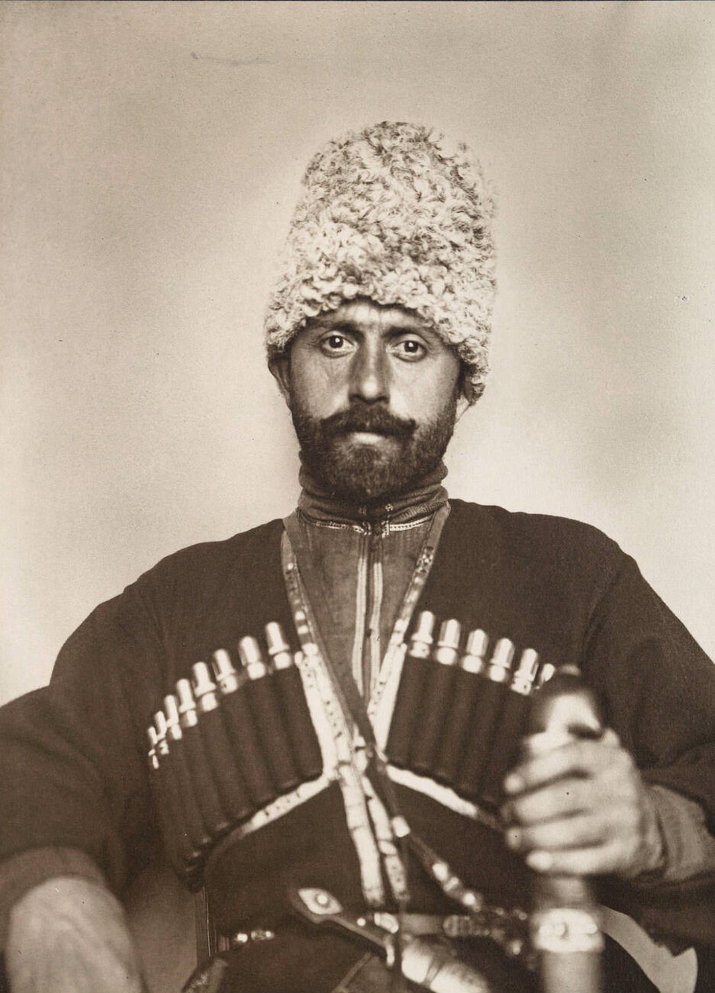 Cossack Man From The Steppes Of Russia At Ellis Island, 1902
