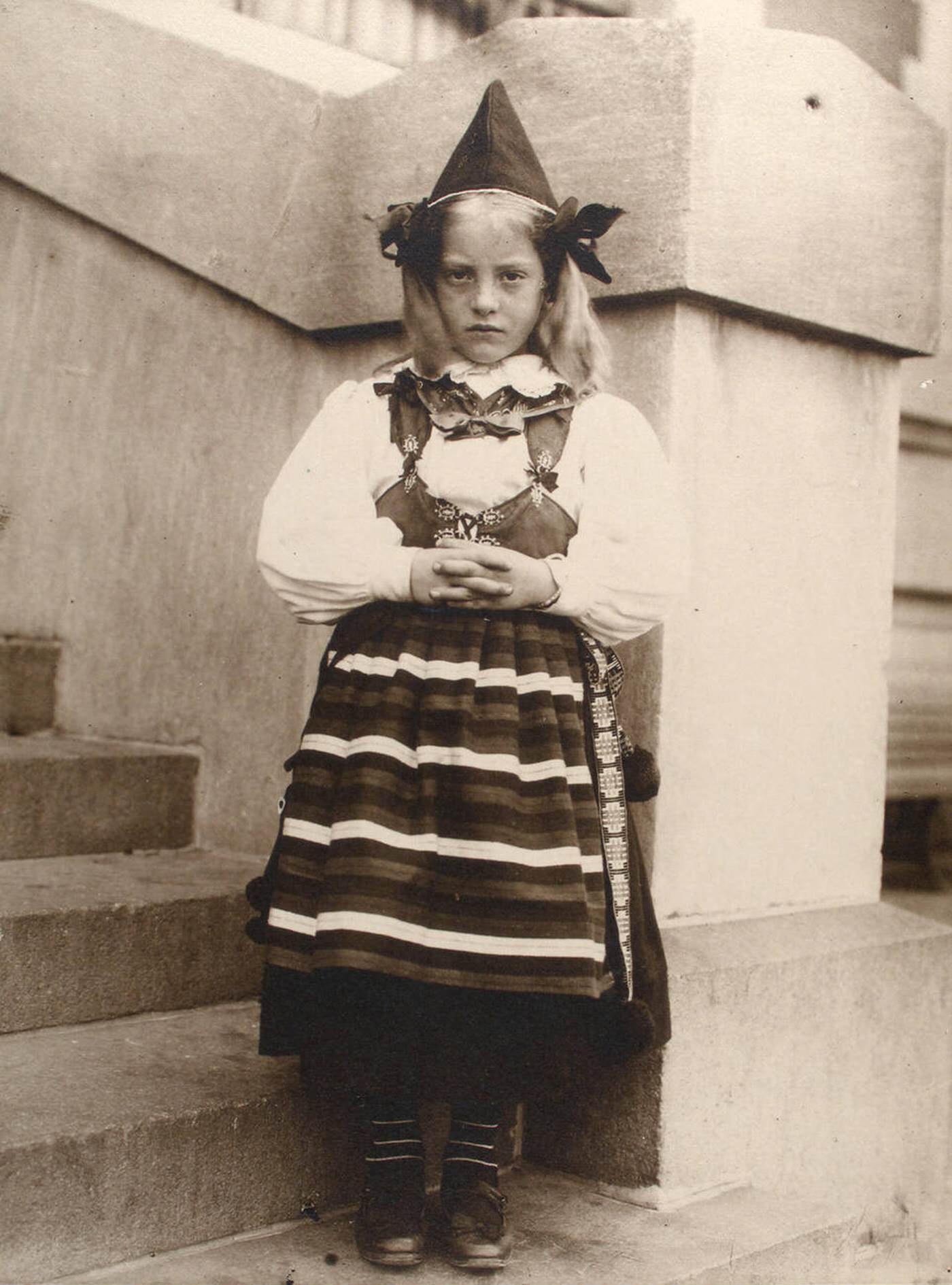 Portrait Of A Girl From Rättvik, Sweden, At Ellis Island, 1902