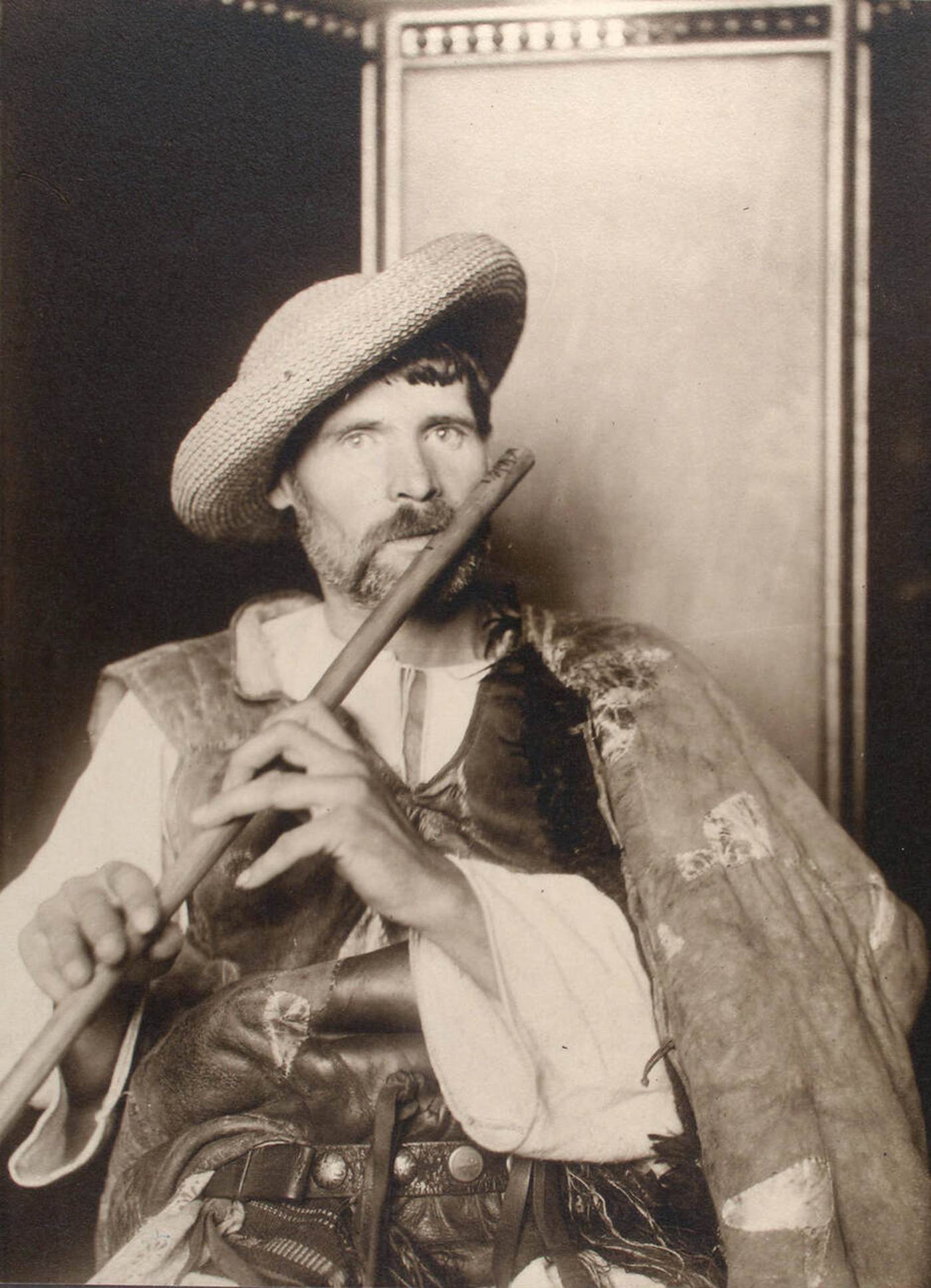Portrait Of A Romanian Piper At Ellis Island, 1902