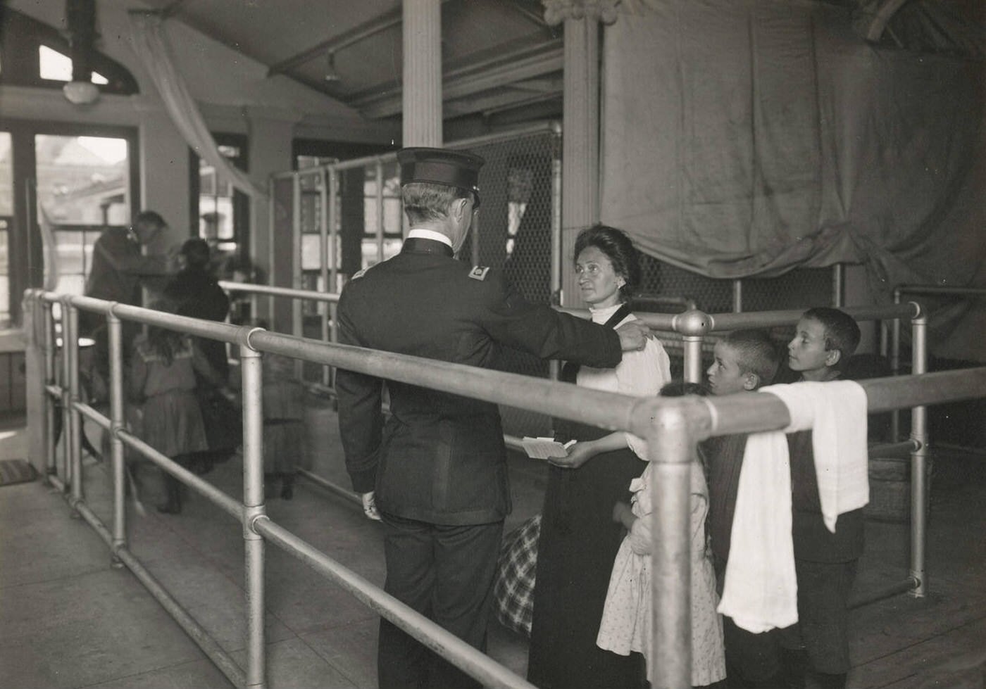 Immigrants Undergoing Medical Examination At Ellis Island, 1902