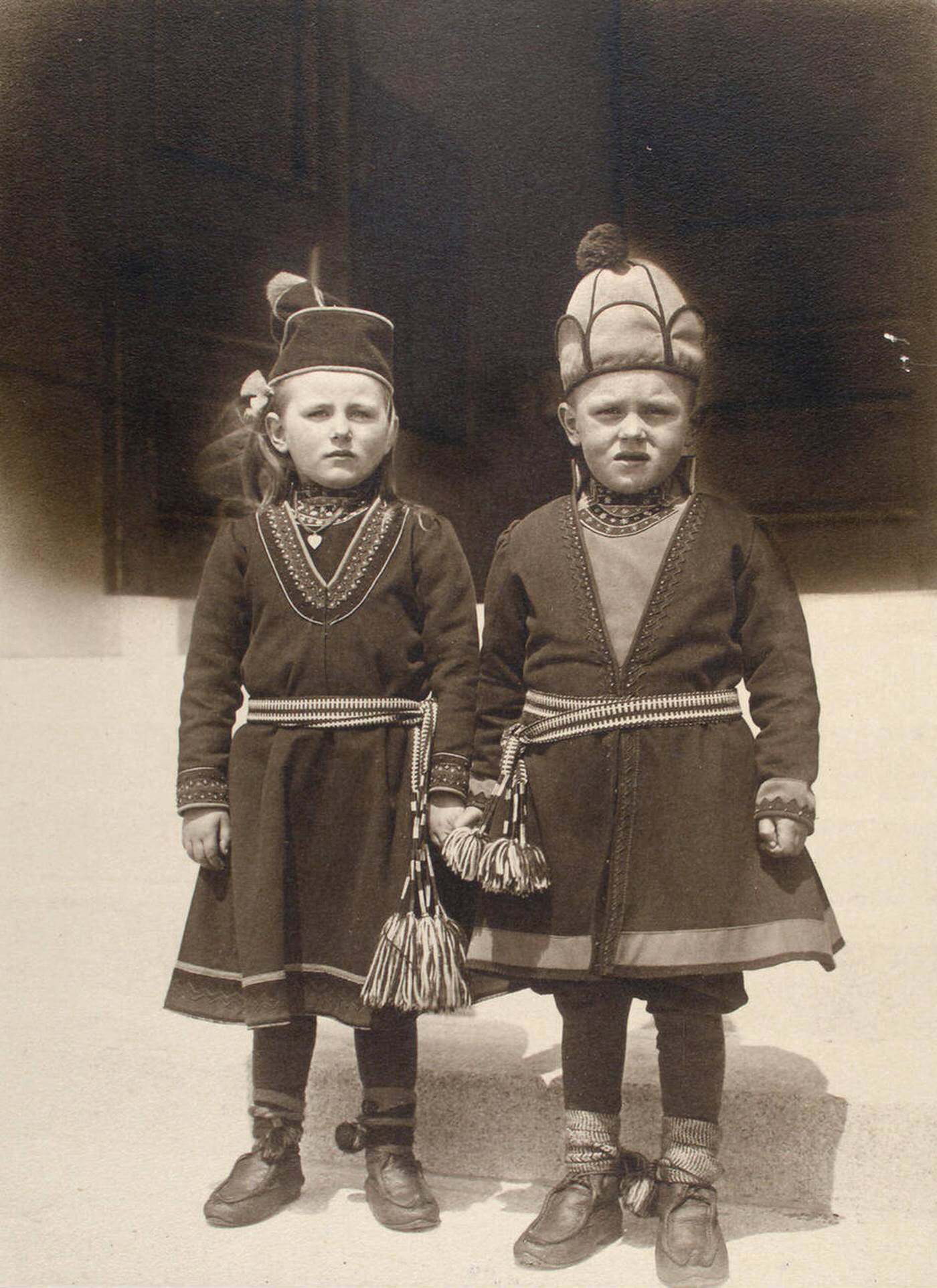 Portrait Of Lapland Children At Ellis Island, 1902