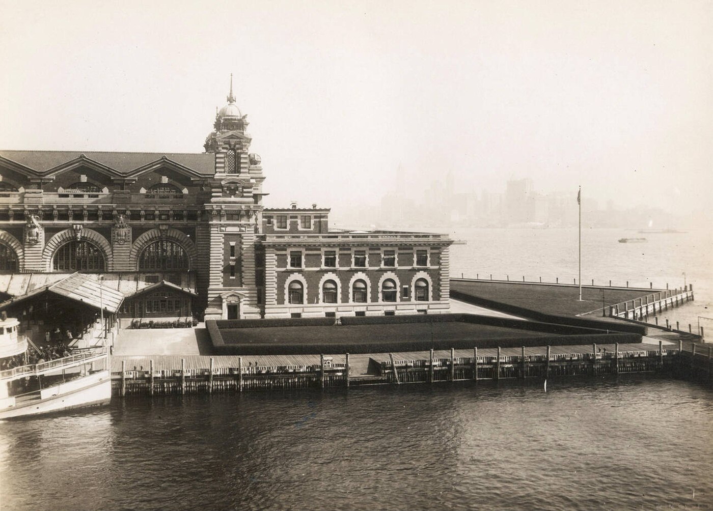 Front Facade Of The Ellis Island Immigration Station, 1902