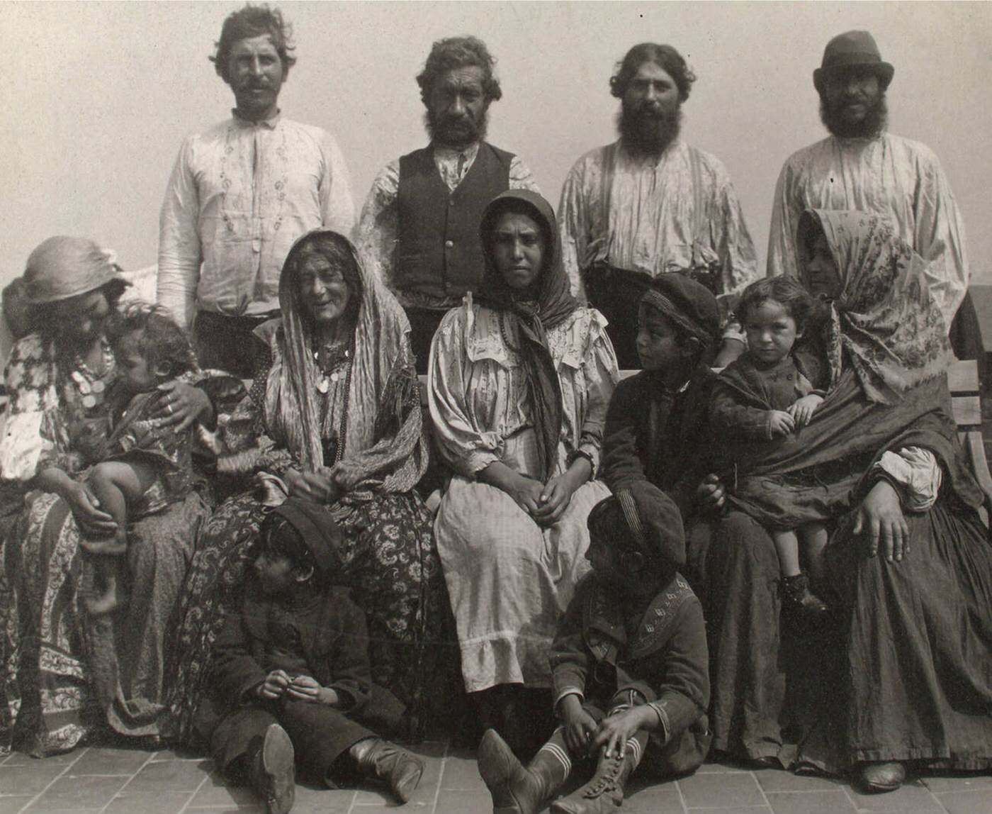Portrait Of Serbian Gypsies At Ellis Island, 1902