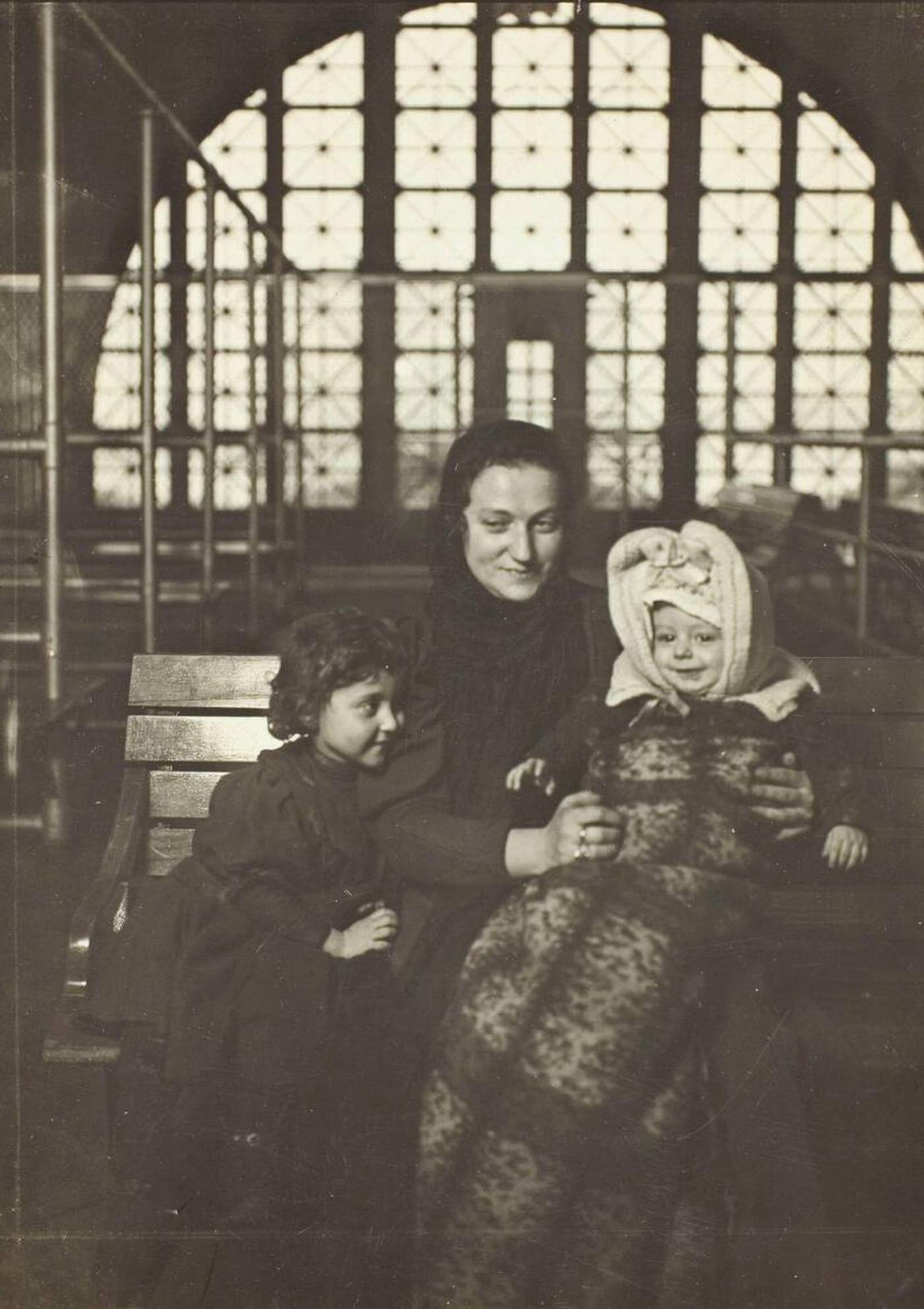 Russian Family At The Ellis Island Immigration Processing Center, 1905