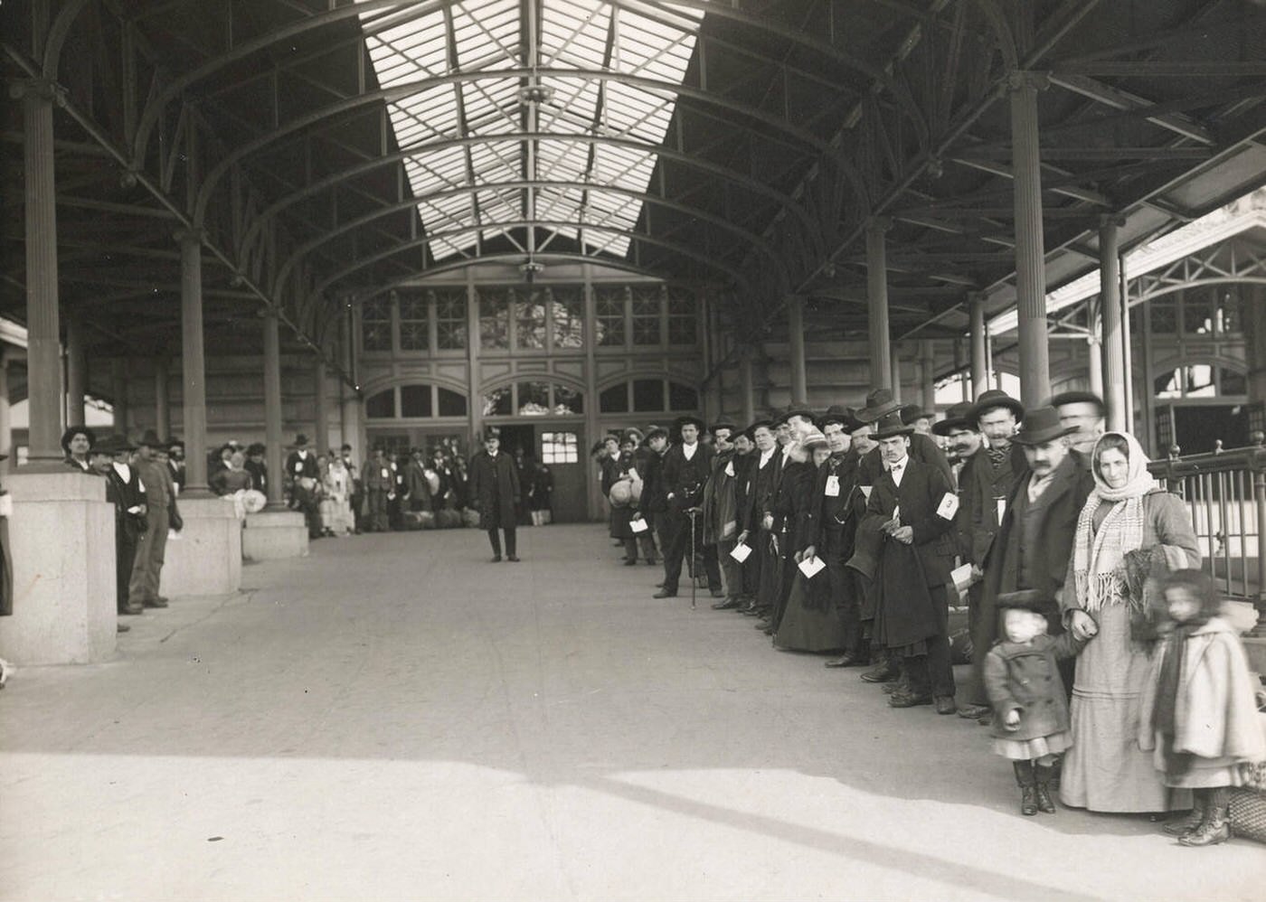 Immigrants Waiting To Be Taken Off Ellis Island, 1902