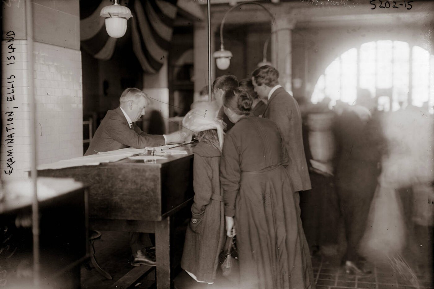 Immigrants Arriving At Ellis Island, 1910