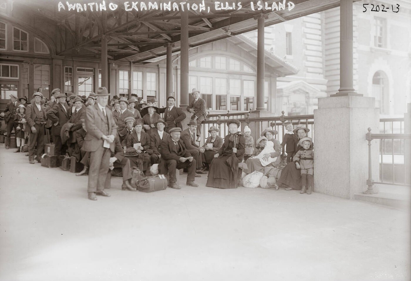 Immigrants Arriving At Ellis Island, 1910