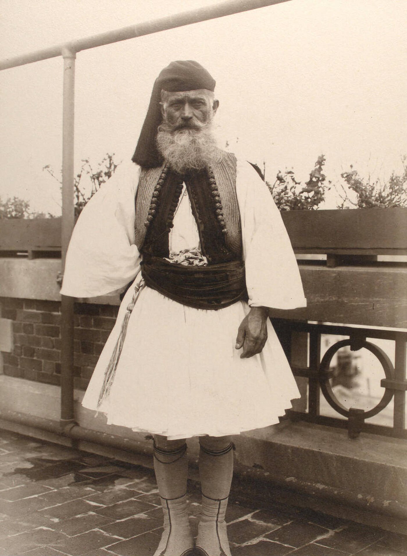 Portrait Of A Greek Soldier At Ellis Island, 1902