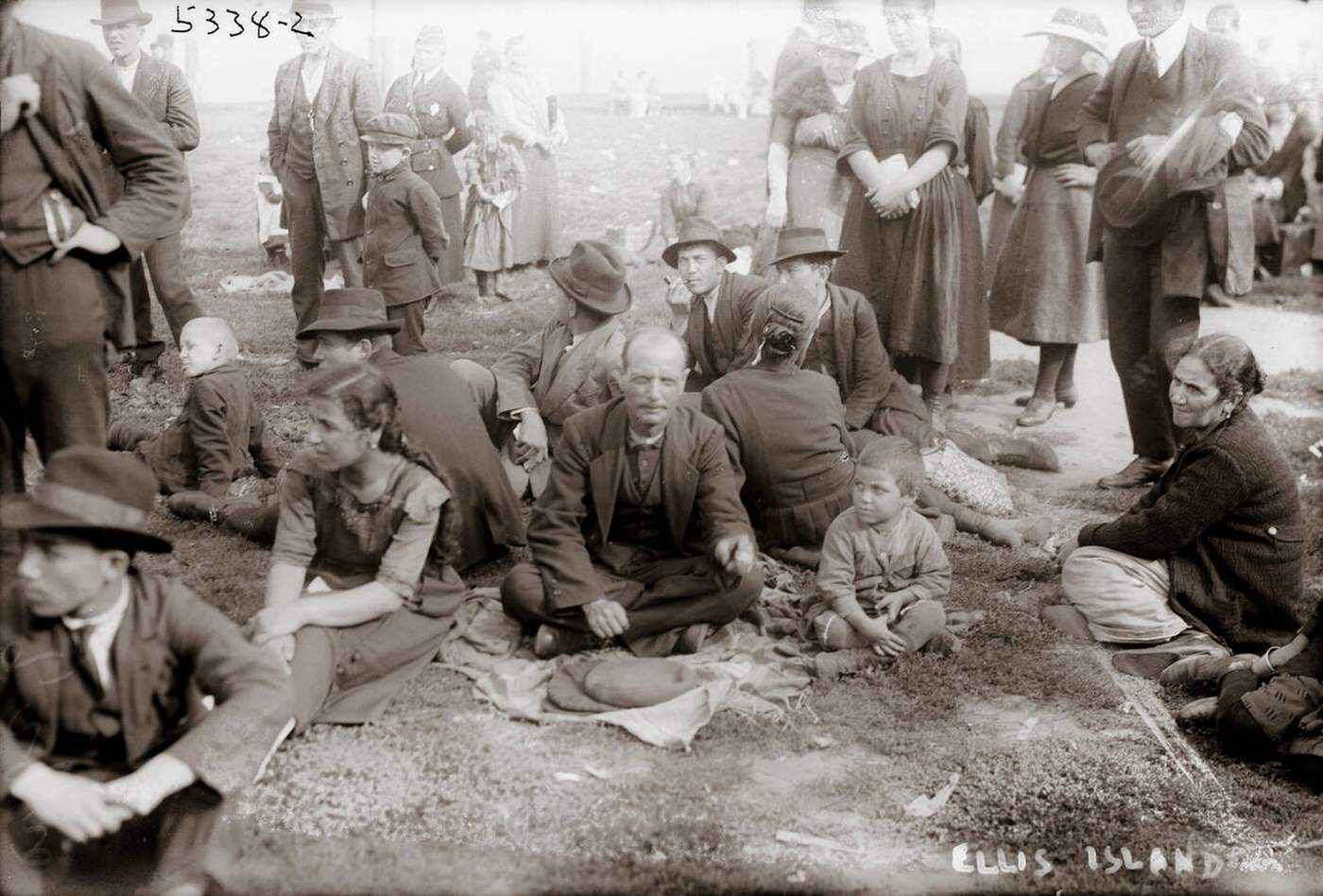 Immigrants Arriving At Ellis Island, 1910