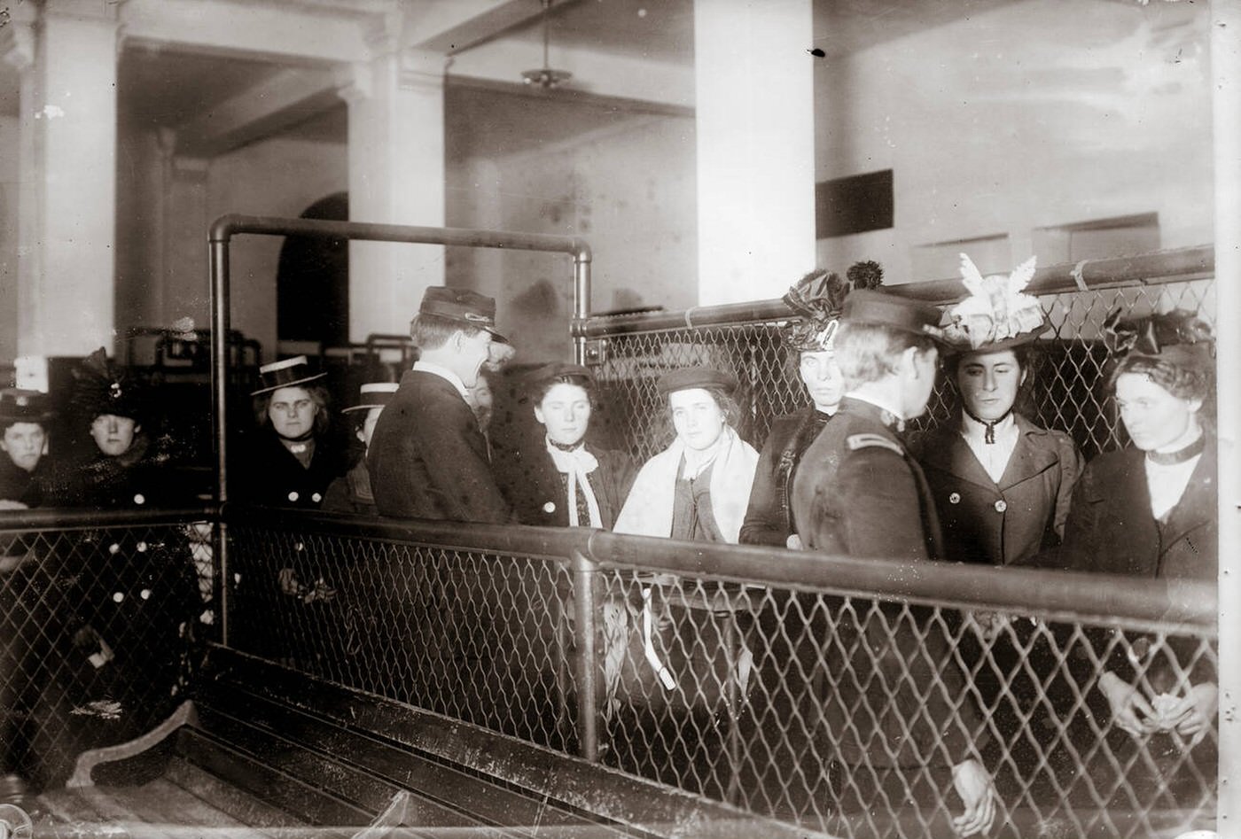 Immigrants Arriving At Ellis Island, 1910