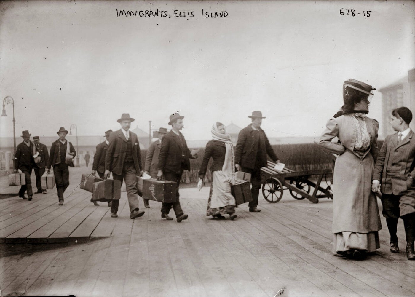 Immigrants Arriving At Ellis Island, 1910