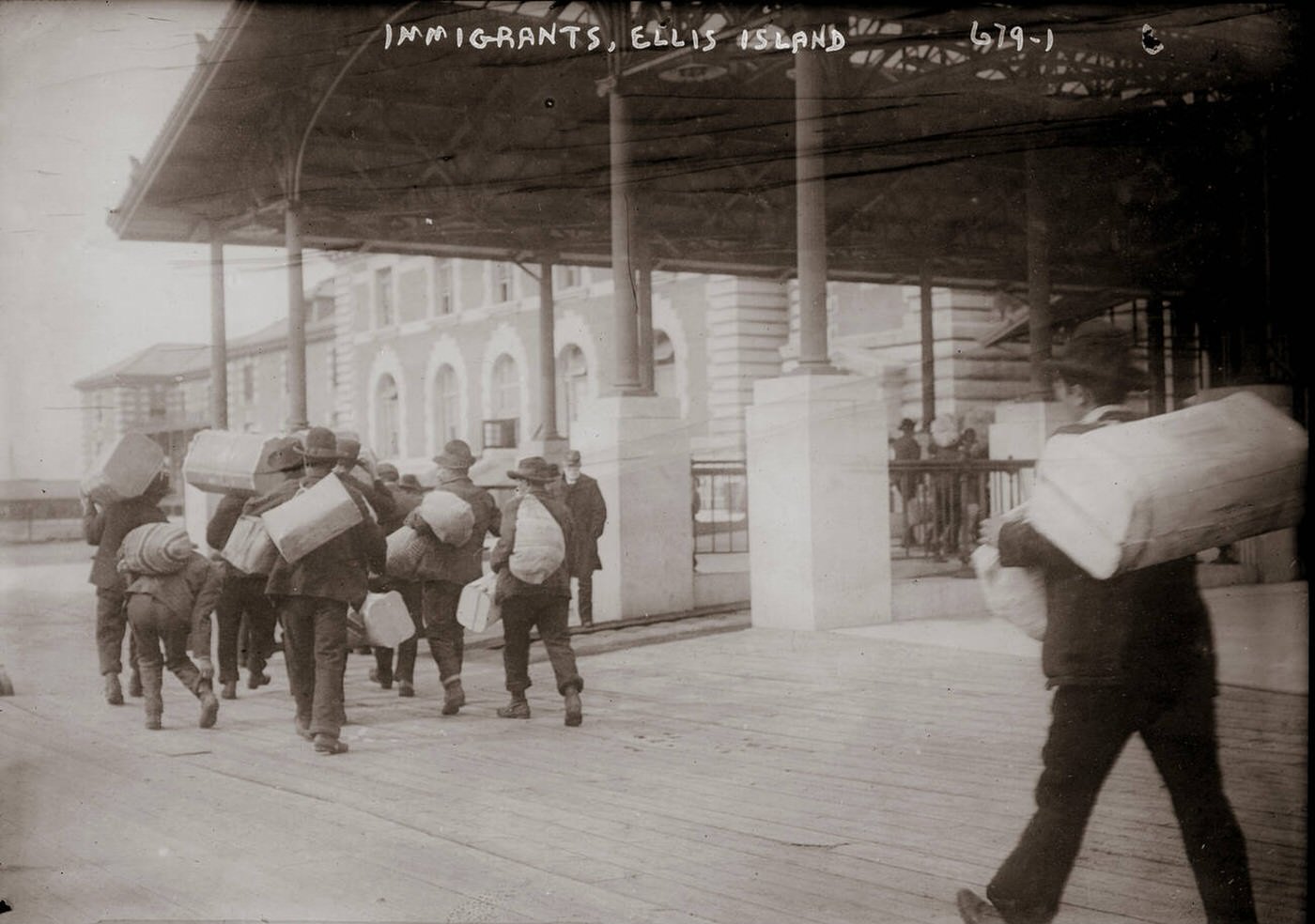 Immigrants Arriving At Ellis Island, 1910