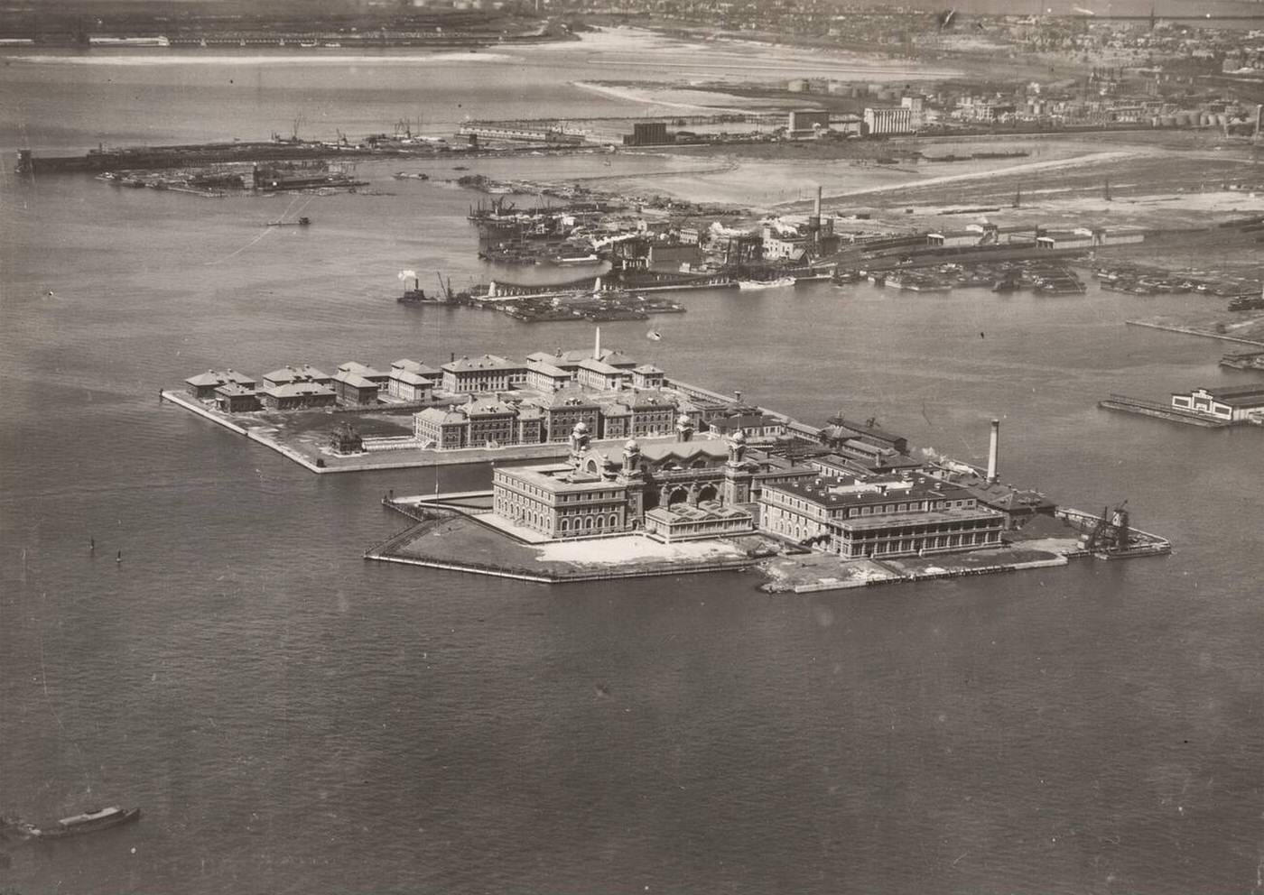 Aerial View Of Ellis Island, 1941