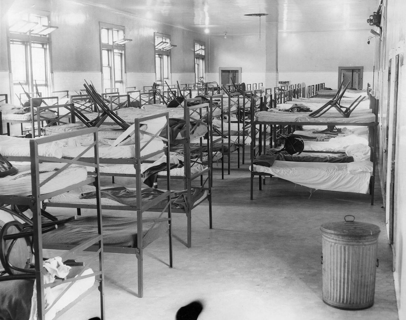 Sleeping Quarters For Detained German Seamen At Ellis Island During World War Ii, 1943