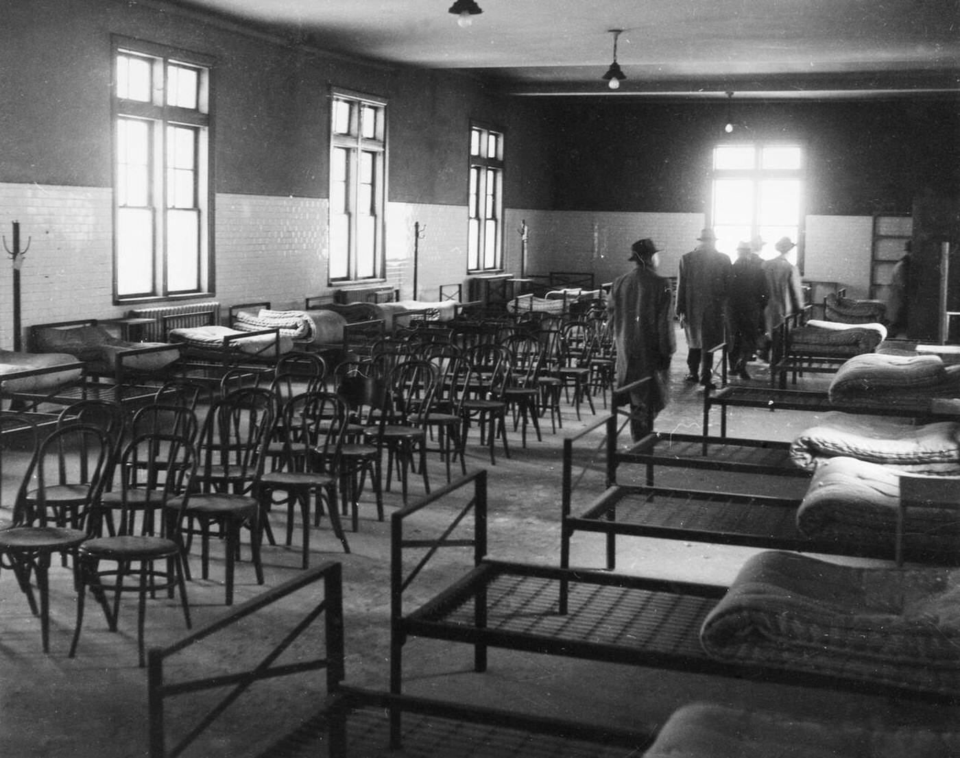 Prospective Buyers Viewing A Dormitory At Ellis Island, 1958