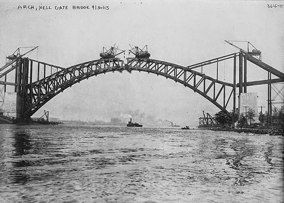 Hell’s Gate Bridge (Queens And Randall’s Island), 1915