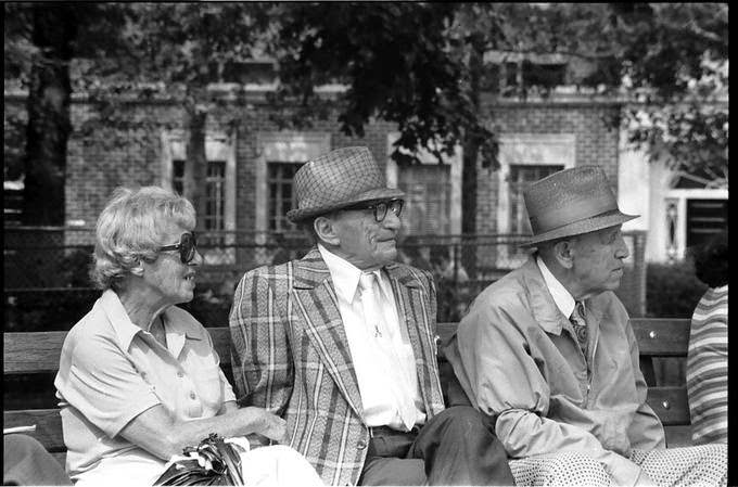 Elderly Folks, Seth Low Park, Brooklyn, 1978.